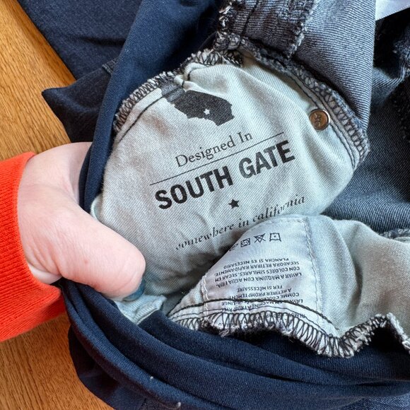 Adriano Goldschmied Maternity Jeans Dark Wash Raw Hem Size 30 Regular - Picture 6 of 13